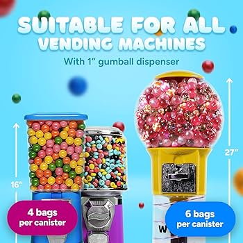 ガムボールマシン　GUM-BALLS Amazon.com : Gumballs for Gumball Machine Refills - 1” Gum
